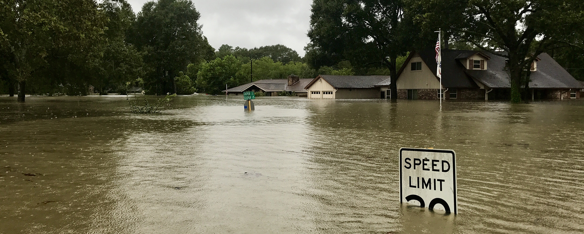 Flooded neighborhood photo